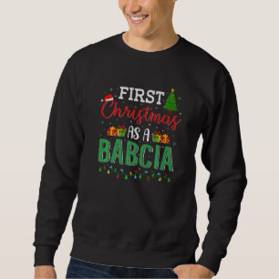 Julgran Ljussmycka Cool Första Julen Som En Lång Ärmad Tröja
