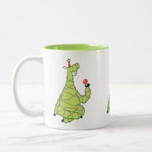 Julgran Llama Två-Tonad Mugg