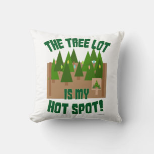 Julgran Lot Hett Spot Winter Tecknad Art Kudde