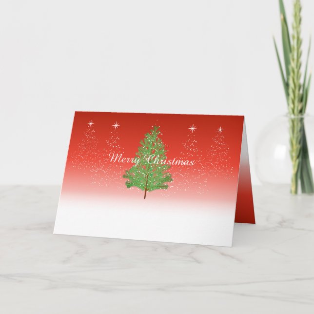 Julgran-mappat Helgdag-kort Helgkort (Framsida)