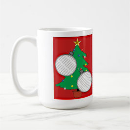 Julgran med dina foton mugg