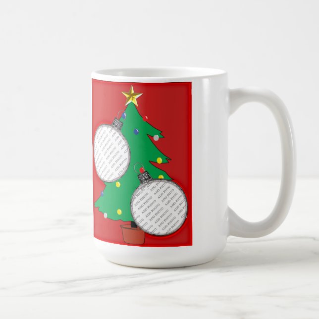 Julgran med dina foton mugg (Höger)