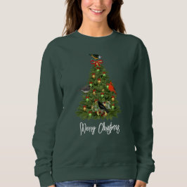 Julgran med fåglar Högtid T Shirt