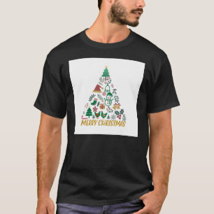 Julgran med Gult Star T Shirt