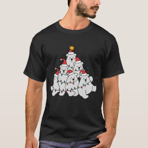Julgran med isbjörn Roliga djur Björnar T Shirt
