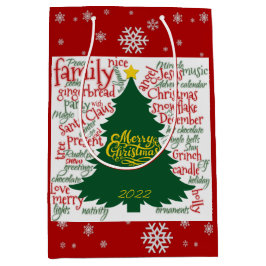 Julgran med julafton ord