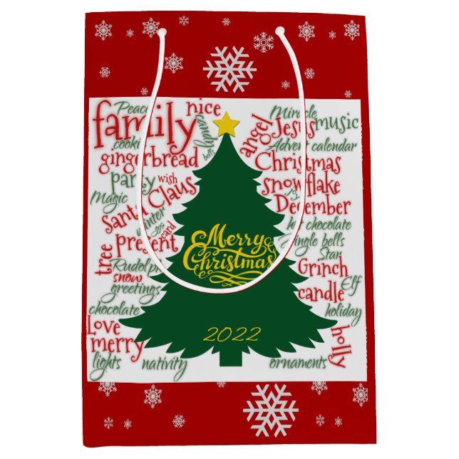 Julgran med julafton ord (Framsidan)