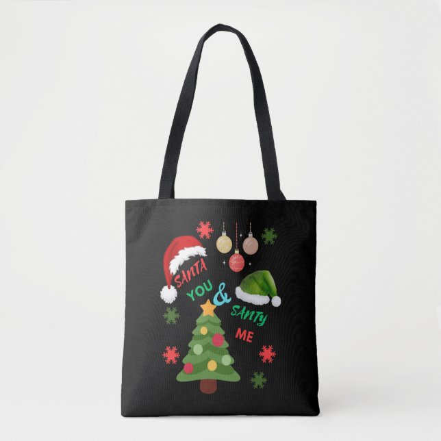 Julgran med julhat tygkasse (Framsida)