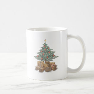 Julgran med Paket Kaffemugg
