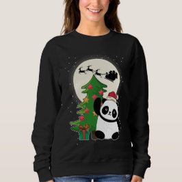 Julgran med Panda julgåva T Shirt