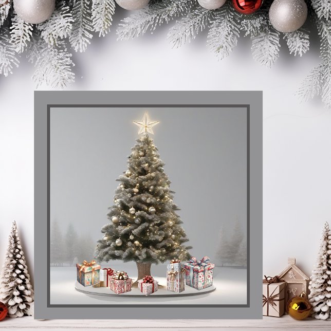 Julgran med Presenter Magnetkort (Magnetic Christmas Tree)