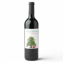 Julgran med röd nutid