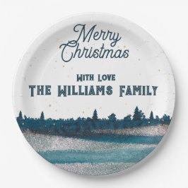 Julgran med Snö God jul