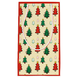 Julgran med stjärntoppen sömlös mönster