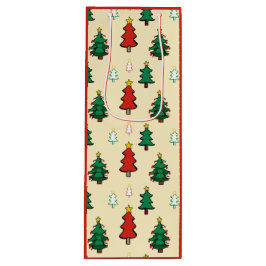 Julgran med stjärntoppen sömlös mönster