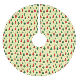 Julgran med stjärntoppen sömlös mönster julgransmatta borstad polyester