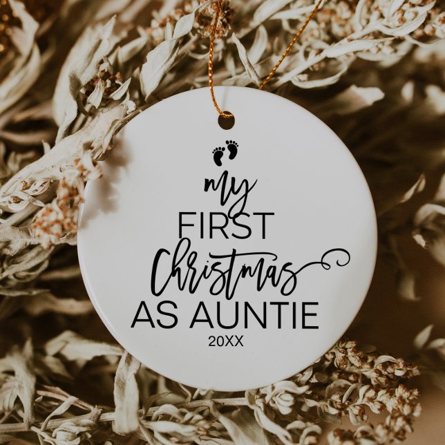 Julgran Min första jul som Auntie Julgransprydnad Keramik (Skapare uppladdad)