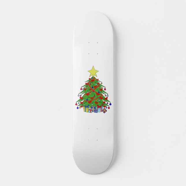 Julgran Mini Skateboard Bräda 18,5 Cm (Framsida)