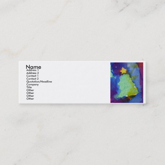 JULGRAN MINI VISITKORT (Framsida)