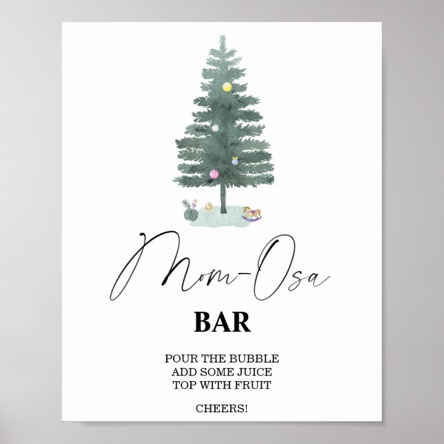Julgran - Mon-osa bar Poster (Framsidan)