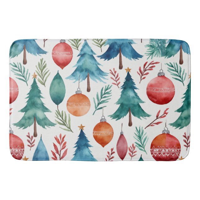 Julgran Mönster Badrumsmatta (Framsidan)