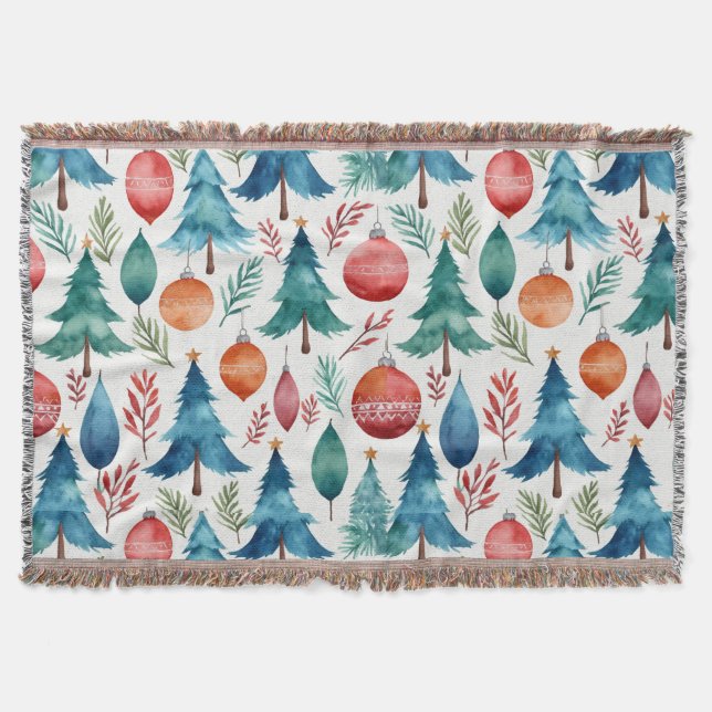 Julgran Mönster Filt (Framsidan)