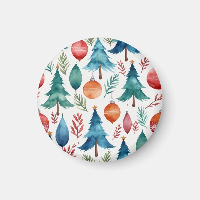 Julgran Mönster Magnet (Framsidan)