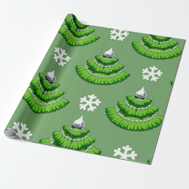 Julgran mönster presentpapper (Utrullad)