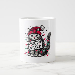 julgran mordande katt jumbo mugg