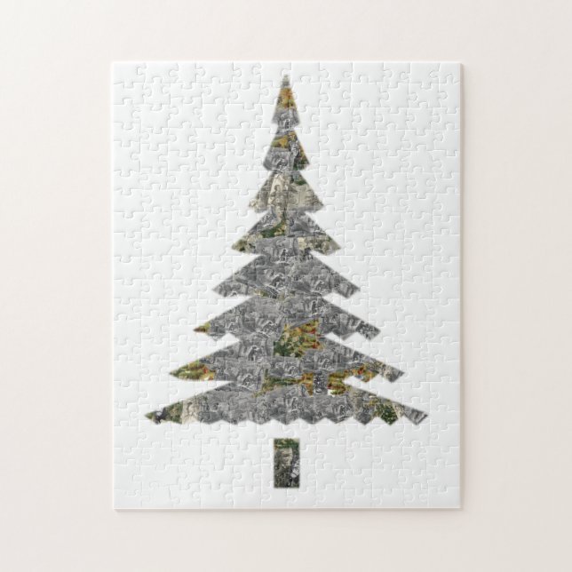 Julgran Mosaik Pussel (Vertikal)