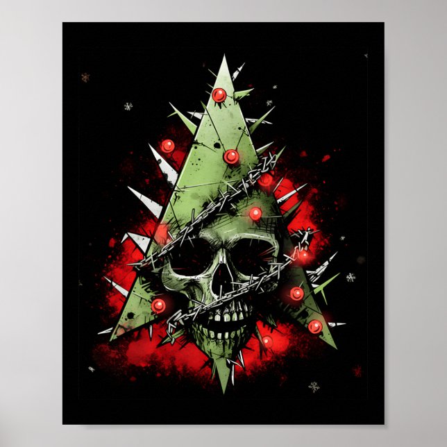 Julgran möter punkrock - harmoniska kontraster poster (Framsidan)