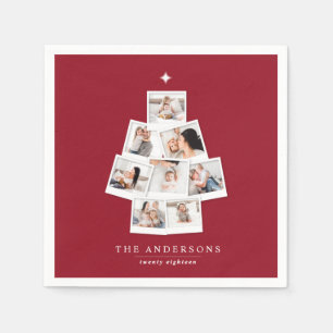 Julgran multifoto helgdag pappersservett