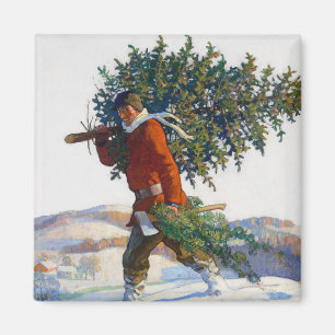 Julgran N.C. Wyeth Magnet