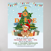 Julgran Nalle Leksak Drive Fundraiser
