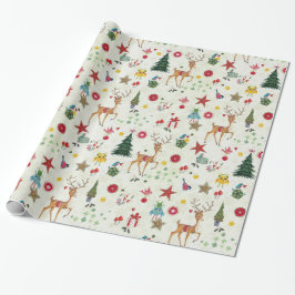 Julgran | Namn | Blank inlindningsduk Presentpapper