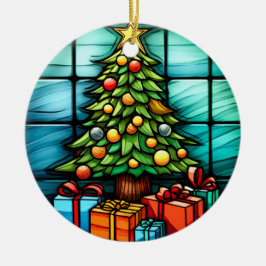Julgran nedfläckad, stil julgransprydnad keramik