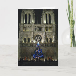 Julgran Notre Dame Helgkort
