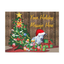 Julgran och Baby Goat