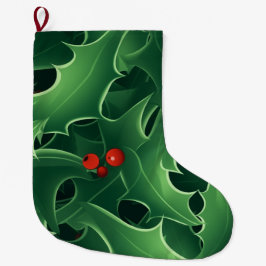 Julgran och Bär Stor Julstrumpa