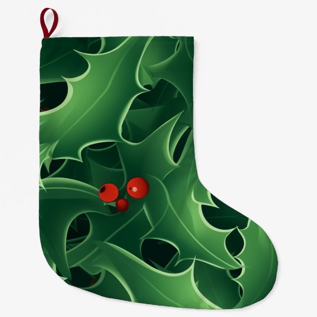 Julgran och Bär Stor Julstrumpa (Framsidan)