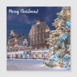 Julgran och Blackhead house i Riga