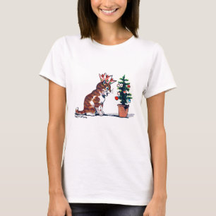 Julgran och Kitten, Louis Wain T Shirt