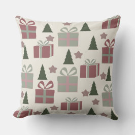 Julgran och presentboxen Mönster Kudde