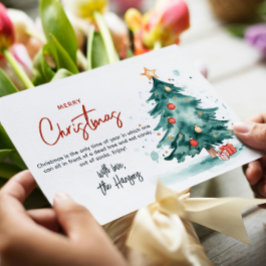 Julgran och Presenter God jul Julkort