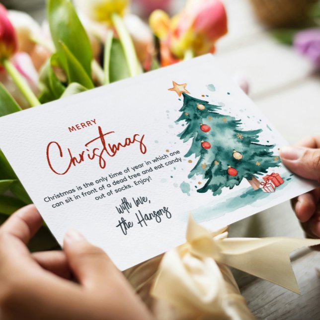 Julgran och Presenter God jul Julkort (Skapare uppladdad)