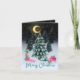 Julgran och Presenter Helgkort