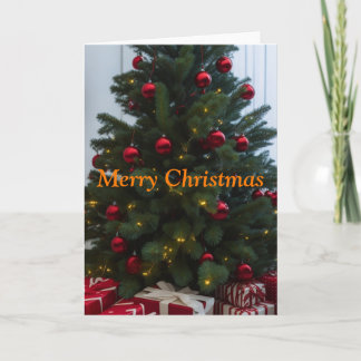 Julgran och presenter Holiday Card Helgkort
