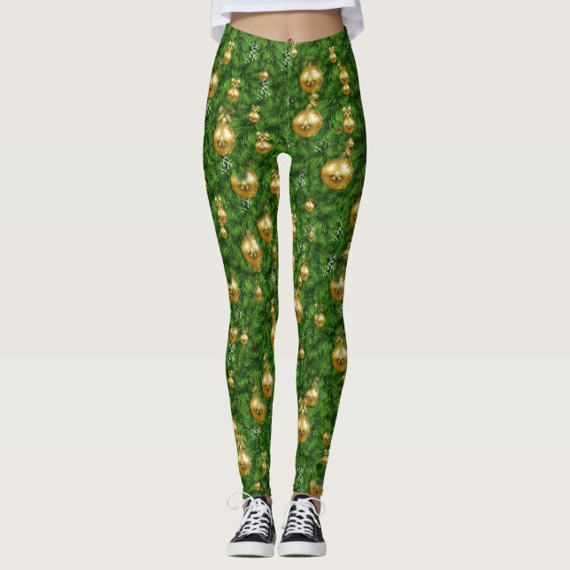 JULGRAN OCH PRYDNADER LEGGINGS (Framsida)