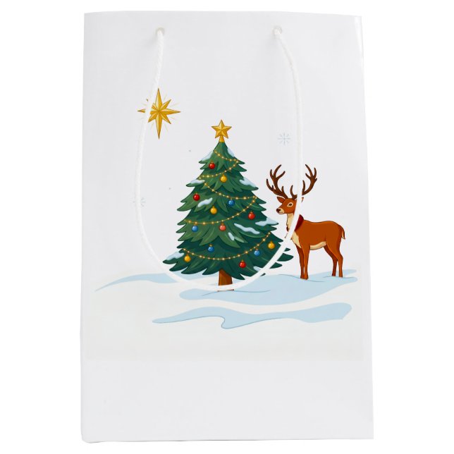Julgran och renar (Framsidan)