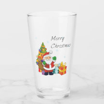 Julgran och Santa God jul
